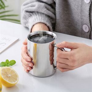 Custom logo Camping Durable BPA Free Insulated Metal Coffee Cup Tea 220ml 300ml <b>Double</b> <b>Wall</b> Stainless Steel <b>Mugs</b> with Handle - Product Image 5