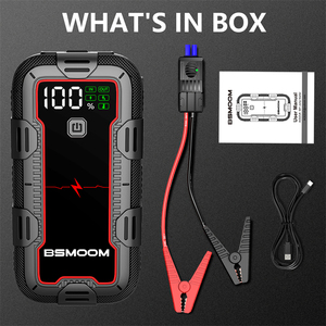 Arrancador de Emergencia Portátil LED para Motocicleta con Banco de Energía de 12800mAh y Corriente Máxima de 2800A - Product Image 4