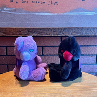 Ours en peluche effrayant, modèle Ange-Diable, super doux, pour enfants, décoration de fête, Halloween, anti-stress, Scream
