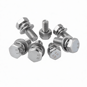 Conjunto de Perno Hexagonal Cruzado GB9074.17 de Acero al Carbono de la Mejor Calidad con Anillo de Seguridad y Arandela Plana - Product Image 4
