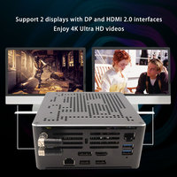 Ordenador de alto rendimiento Intel Core i9 8950H Intel UHD gráficos procesador 630 Mini computadora Mini PC