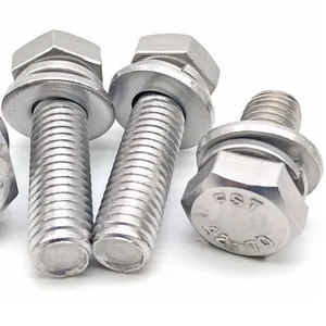 304 316 stainless steel a2 a4 hex bolt nut set with washer