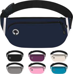 Sac de ceinture de sport imperméable d'extérieur avec poches zippées, course à pied, voyage, multifonctionnel, bande réfléchissante, sac de ceinture unisexe - Product Image 4