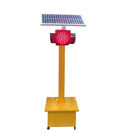 Feux de signalisation solaires mobiles alimentés par LED Feux de signalisation temporaires d'urgence pour la construction de routes