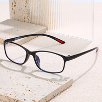 13017 1pc PC cadre carré bleu lumière bloquant presbytie unisexe hommes femmes lunettes correctives lunettes de lecture