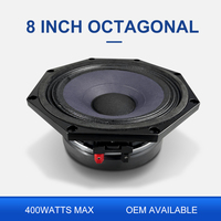Speaker Midrange OEM 8 inci 200W RMS 98dB SPL dengan Voice Coil Kapton 2 inci dan Kerangka Aluminium dengan Penggulungan In-Out