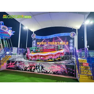 Tocadiscos con luces Led Productos de entretenimiento Fairground Luna Park Equipment Tagada Rides Disco para la venta