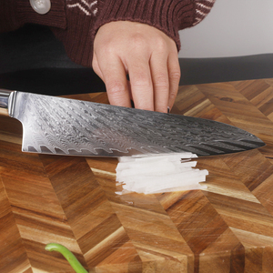 سكين طاهي فاخر مقاس 8 بوصات من VG10، 67 طبقة من الفولاذ الكربوني، مجموعة سكاكين مطبخ يابانية دمشقية - Product Image 2