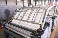 Machine à laminer semi-automatique électrique à 3 plis pour carton ondulé et papier, 7 kW, précision 1 mm