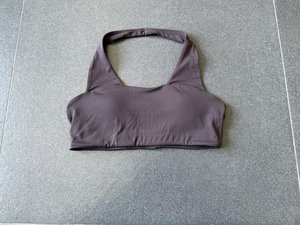 Sujetador deportivo transpirable con cuello halter, soporte ajustado para la espalda, para fitness y running - Product Image 2
