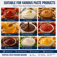 Mesin Pengemas Sachet Multifungsi Otomatis untuk Madu, Mentega, Selai, Yogurt, Lemak, Saus Cokelat