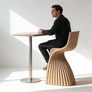 Sgabello da Bar Parametrico in <span class=keywords><strong>Legno</strong></span> Massello Personalizzato, Sedie Alte Durevoli per Casa, Bar, Cucina, Sala da Pranzo, Pub - Product Image 3