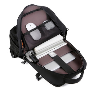 Sac à dos pour ordinateur portable grand format pour homme, personnalisé, imperméable, en Oxford, pour les voyages en plein air, les affaires, l'école, avec port USB, sac à dos intelligent - Product Image 3