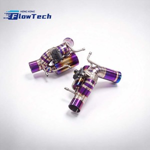 ท่อไอเสีย FlowTech Titanium Valved Axle-Back พร้อมเคลือบเซรามิกสีม่วงสำหรับ Ferrari 296 GTB GTS 3.0T V6 2022+ – ติดตั้งแบบ Direct Bolt-On - Product Image 4