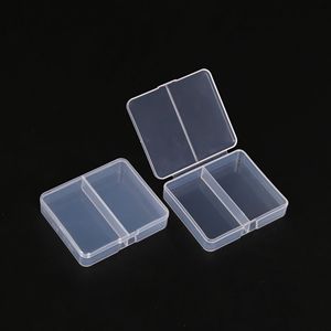 Contenitore per Componenti a 2 Scomparti, Organizzatore Trasparente in Plastica, Custodia per Piccoli Viti, Contenitore per Campioni, Classificatore di Utensili - Product Image 1