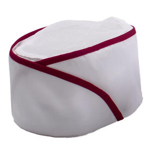 Cantina ajustable hombres mujeres Restaurante Camarero trabajo sombrero comida japonesa restaurante algodón poliéster logotipo personalizado liso chef sombrero - Product Image 6