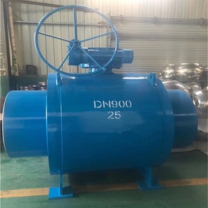 Q361F-16C Ball Valve Dn900 Carbon Steel Soft <b>Seal</b> For Water Heating System - Product Image 1