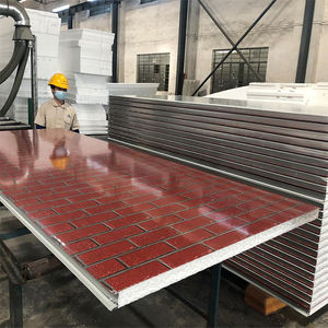 Panneaux sandwich EPS de bonne qualité Panneaux de toit et de mur pour atelier de construction Panneau sandwich 100mm - Product Image 4