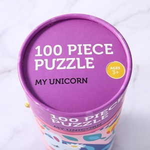 Tùy chỉnh phân hủy sinh học xi lanh bao bì Đồ chơi vòng câu đố giấy các tông ống với dây thừng - Product Image 4