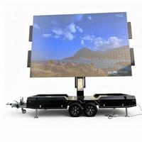 Écran LED mobile extérieur grand format P3.91 5000mmX3000mm pour la publicité, les événements, la diffusion en direct de la télévision, panneau d'affichage avec remorque