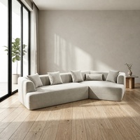 Canapé modulaire confortable en forme de L, compressé sous vide, convertible, livré en boîte, design moderne, mousse à mémoire de forme