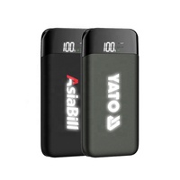 Cadeaux de société Banque d'alimentation avec logo lumineux et chargeur sans fil Batterie au lithium Banques d'alimentation avec affichage numérique Chargeur de téléphone