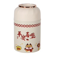 Bouteille d'eau isotherme personnalisée avec logo, pot isotherme 500 ml, gobelet en acier inoxydable portable, boîte à lunch