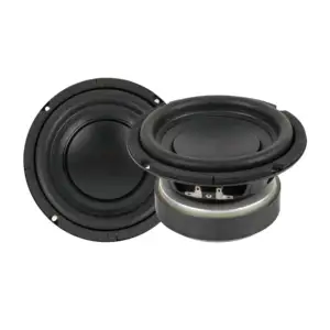 Fabriek Directe Levering Max 240W Auto Luidspreker 6.5 Inch Subwoofer Met 4 + 4 Ohm Imdepance