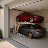 Ponts élévateurs 2 colonnes pour garage domestique, élévateur inclinable avec verrouillage mécanique anti-chute pour villas privées