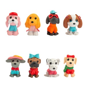 <b>Cute</b> Cartoon Dog Figurine Miniature Plastic Craft Decoration For Living Room - Product Image 5
