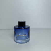 Bouteille d'aromathérapie de voiture de 100ml couleur fleurs au four 150ml verre diffusant le récipient d'aromathérapie sans feu