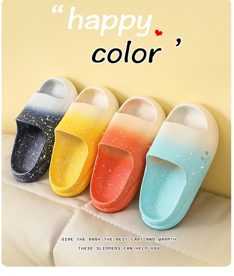 Children Summer Beach Shoes Anti-slip Rubber Slides Slipper Kids Slippers Cartoon Indoor Shoes