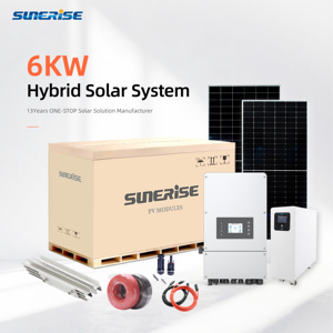 Hệ thống năng lượng mặt trời 6KW Cung cấp hệ thống năng lượng mặt trời năng lượng xanh hệ thống năng lượng mặt trời lai cho các dự án ngoài trời dân cư gia đình - Product Image 2