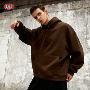 مصنعو الكنزات بالجملة، كنزات فارغة عالية الجودة، 42% قطن، مقاس كبير، ملابس الشارع، كنزات سميكة فاخرة للرجال - Product Image 2