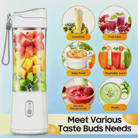 Mini-presse-agrumes portable, mixeurs et centrifugeuses électriques de qualité alimentaire, bouteille mixeur USB
