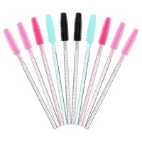 Haute qualité de brosse à cils en silicone jetable pour extension de cils outil cosmétique baguettes de mascara applicateurs