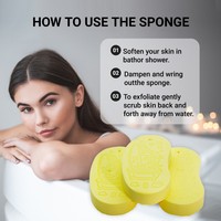 Éponge de douche longue et douce en PVA réutilisable moderne, exfoliante, pour le bain, pour enfants, application corporelle moderne