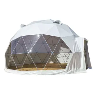 FEAMONT tenda pintu mewah pabrikan Tiongkok tenda geodesic gurun geodesic dome hotel tenda kubah kubah kaca terisolasi tahan angin