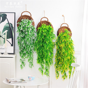 Fleurs artificielles murales, plantes vertes en plastique, décoration intérieure et extérieure YC-1106 - Product Image 5