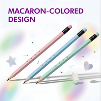 Crayons en bois HB en gros, impression de logo personnalisé, fournitures scolaires pour enfants et étudiants