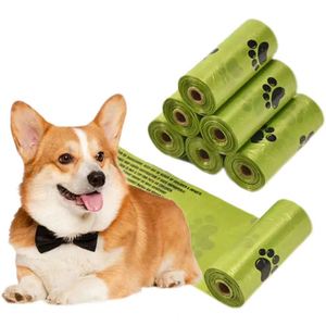 Sacs à déjections canines extra longs, durables, à base de plantes, hypoallergéniques et sans parfum - Product Image 1