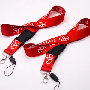 Yudi thương hiệu YDDY-073 xe logo dây 1-2cm chiều rộng 90cm Chiều dài polyester với móc phụ kiện thăng hoa in kỹ thuật số - Product Image 1