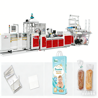 CW-800BFS Machine de fabrication de sacs en plastique à haute vitesse entièrement automatique de dernière technologie 300 PCS/min pour sacs à pain et sacs à poulet
