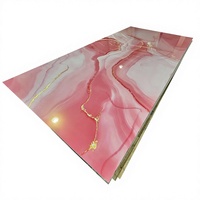 Plaque de marbre PVC 1220x2600mm avec design moderne pour décoration intérieure
