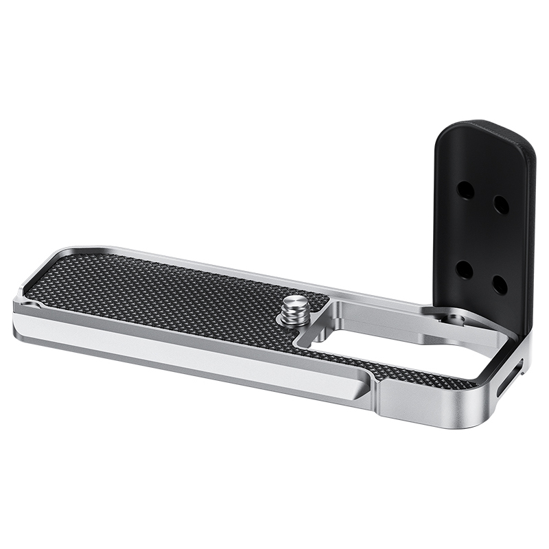 JJC Camera Hand Grip for FUJI XM5 - Black and White Silicone