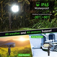 Lampes d'extérieur étanches, lampes alimentées par énergie solaire, luminaires paysagers RGB, éclairage de jardin LED à faible tension 12V, spot solaire pour allée