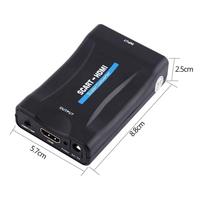 1080P HDMI zu SCART zu HDMI Composite Video Stereo Konverter Audio Adapter mit USB-Kabel für Sky Box HD TV DVD STB