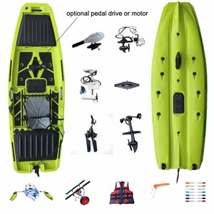Kayak à pédales Vicking 2025 10,4 pieds, kayak à pédales pour un seul pagaïeur, canoë/kayak de pêche avec aileron, coque en plastique HDPE, 1 place - Product Image 1