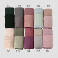 Ensemble Hijab Sous Casquette Couleur Assortie Maillot Modal Respirant Léger Modeste Élégant Femmes Musulmanes Islamique Vente en Gros Écharpe Hijab
