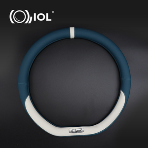 Funda para Volante de Coche Universal Antideslizante IOL, Color Azul Pavo Real, 38 cm, Forma de D, Material PU, Agarre de Masaje, Alta Calidad - Product Image 3